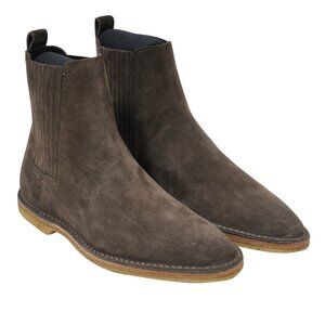 Saint Laurent Men Nino Chelsea Boots Size US 6 39  Brown Suede Crepe Sole